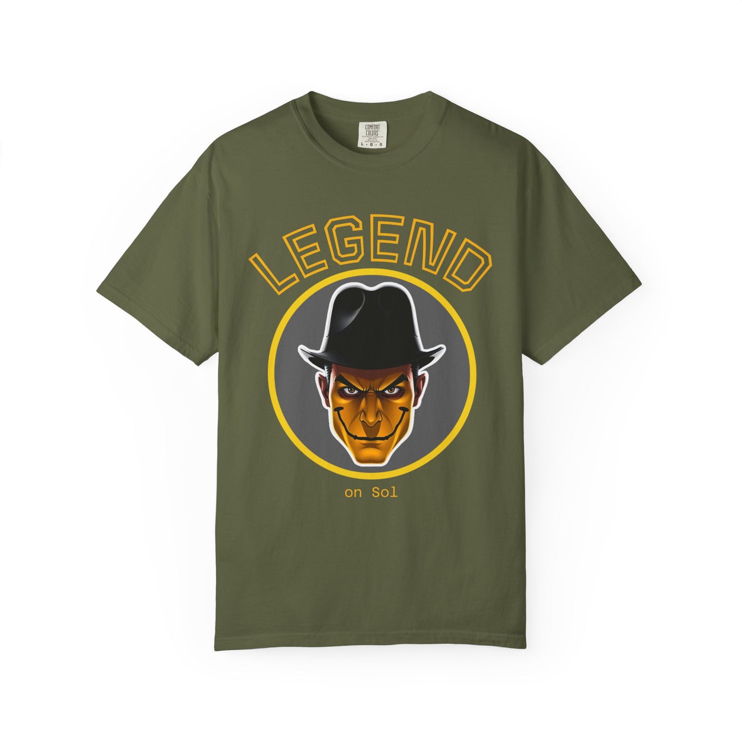 Legend Unisex Garment-Dyed T-Shirt, Vintage Graphic Tee, Cool Casual Shirt, Gift for Legends, Unique Statement Apparel