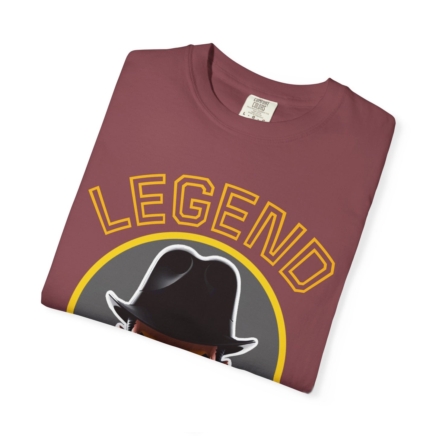 Legend Unisex Garment-Dyed T-Shirt, Vintage Graphic Tee, Cool Casual Shirt, Gift for Legends, Unique Statement Apparel